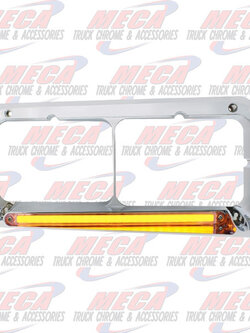 HEADLIGHT BEZEL FL FLD DRIVER HALO AMBER CLEAR LED