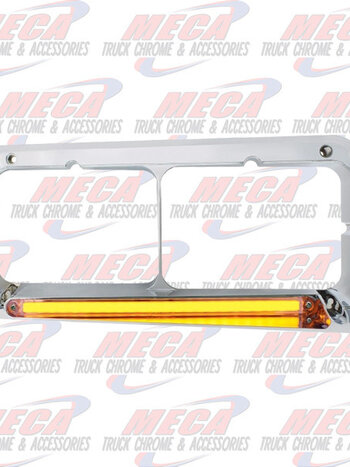 HEADLIGHT BEZEL FL FLD DRIVER HALO AMBER CLEAR LED