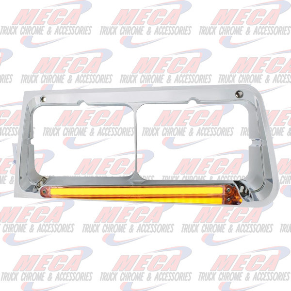 HEADLIGHT BEZEL FL FLD DRIVER HALO AMBER CLEAR LED