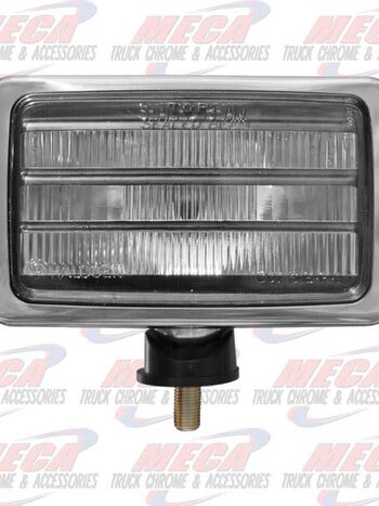 FOG LAMP KIT CLEAR FL STYLE SS W/LOUVERS