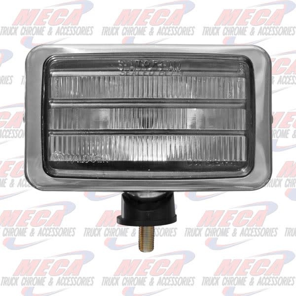 FOG LAMP KIT CLEAR FL STYLE SS W/LOUVERS