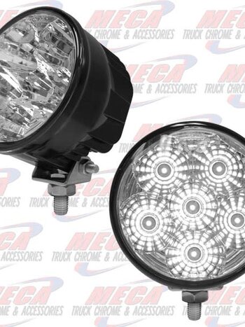FOG LIGHT 6 High Power 1 Watt LED 4" Round Spot/Utility Light
