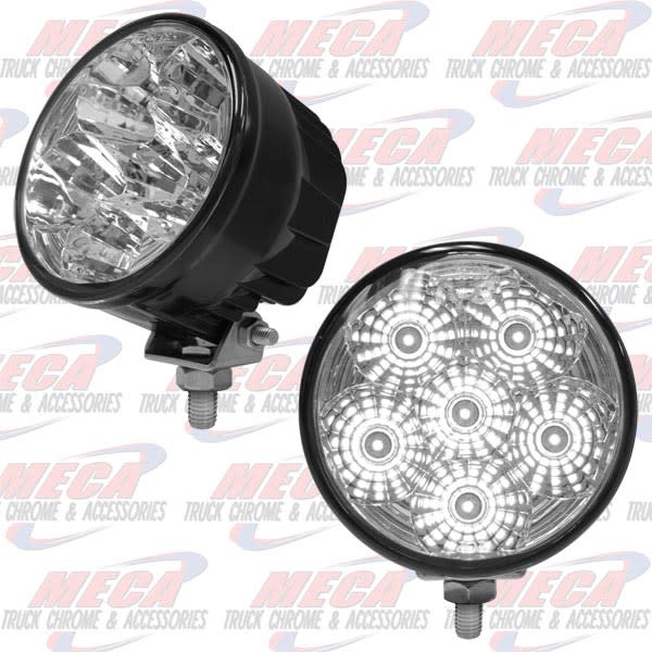 FOG LIGHT 6 High Power 1 Watt LED 4" Round Spot/Utility Light