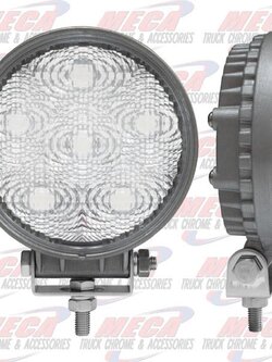 HIGH POWER LED FOG LIGHT WHT ROUND, SILVER HOUSING