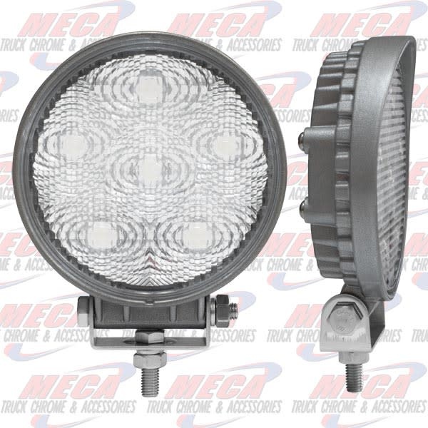 HIGH POWER LED FOG LIGHT WHT ROUND, SILVER HOUSING