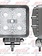 HIGH POWER LED FOG LIGHT WHITE SQD, SILVER HOUSING