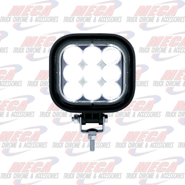FOG LIGHT 9 LED HIGH POWER SQUARE 1580 LUMENS 3W