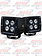 FOG LIGHTS SQUARED BLACK W/ 4 LEDS