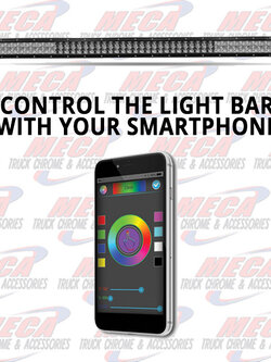 LED LONG WORK LIGHT BAR 52" 7200 LUMENS MULTICOLOR