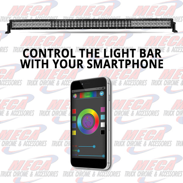 LED LONG WORK LIGHT BAR 52" 7200 LUMENS MULTICOLOR