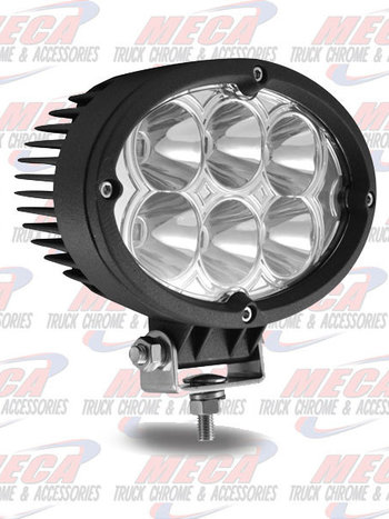 FOG LIGHT OVAL SUPER BRIGHT 5400 LUMENS / 6 DIODES