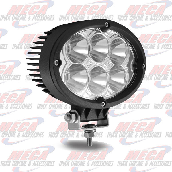 FOG LIGHT OVAL SUPER BRIGHT 5400 LUMENS / 6 DIODES
