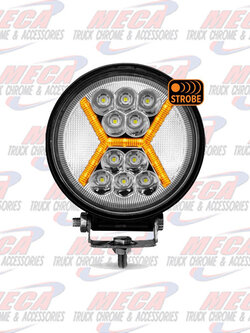 4.5" UNIVERSAL ROUND SPOT FLOOD 39 LEDS W/ STROBE