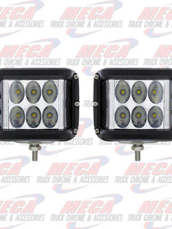 FOG LIGHT SET WITH 6 LEDS AT FRONT & 3 AT SIDE