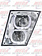 VOLVO VN/VNL SLANTED FOG LIGHT DRIVER SIDE 04-10 W/ ROUND HALO