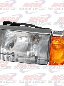 HEADLIGHT & TURN SIGNAL ASSEMBLY VOLVO WHT DVR