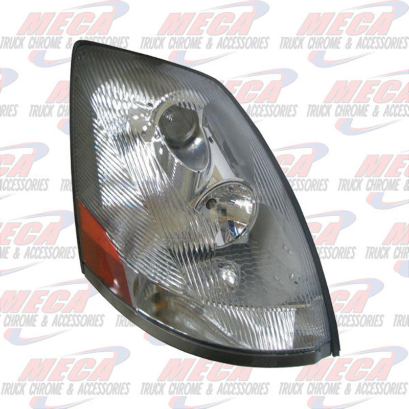HEADLIGHT VOLVO VN PSSGR SIDE CHROME W/O BUBBLE