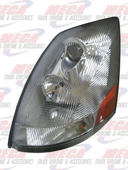 HEADLIGHT VOLVO VN DRIVER SIDE CHROME W/O BUBBLE