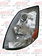 HEADLIGHT VOLVO VN DRIVER SIDE CHROME W/O BUBBLE