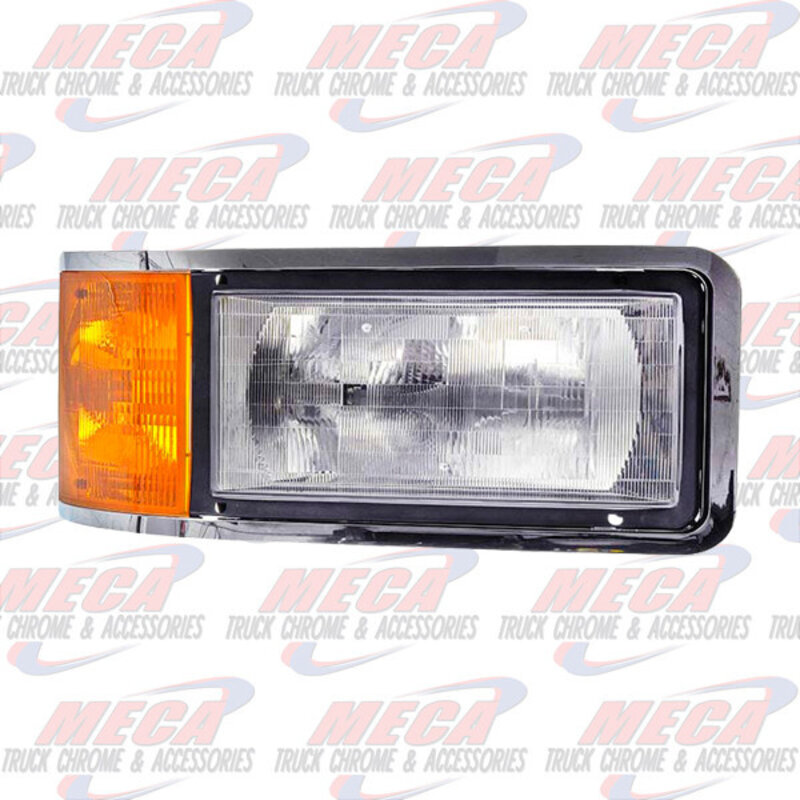 HEADLAMP LEFT DRIVER HOUSING MACK CH WITH TURN SIGNAL