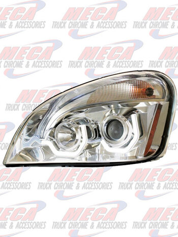 HEADLIGHT ASSEMBLY FL CASCADIA DRIVER SIDE CHROME HALO