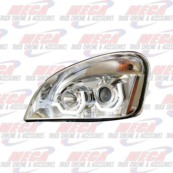 HEADLIGHT ASSEMBLY FL CASCADIA DRIVER SIDE CHROME HALO