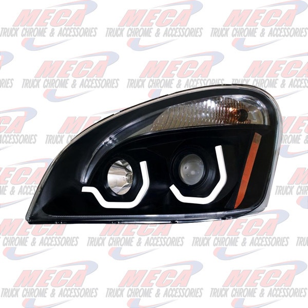 UNITED PACIFIC HEADLIGHT ASSEMBLY FL CASCADIA DRIVER SIDE "BLACKOUT" HALO