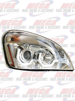 HEADLIGHT ASSEMBLY FL CASCADIA PASSENGER SIDE CHROME HALO
