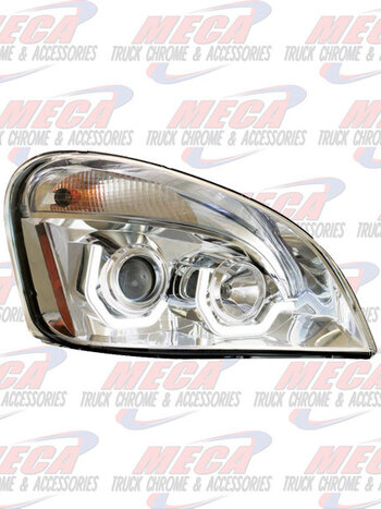 HEADLIGHT ASSEMBLY FL CASCADIA PASSENGER SIDE CHROME HALO