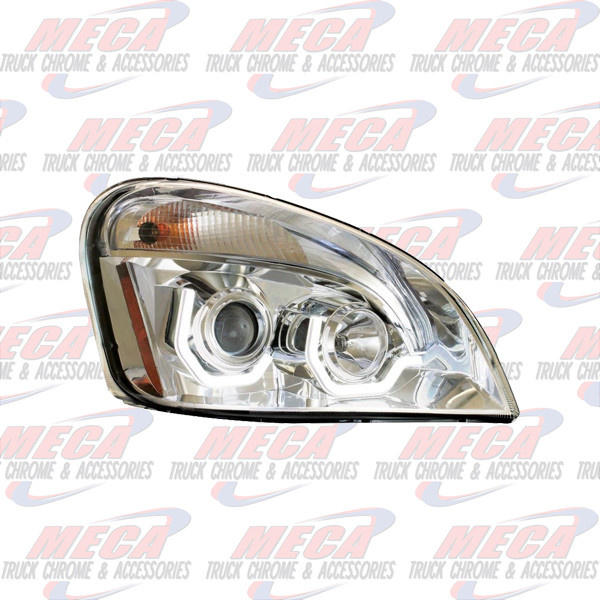 HEADLIGHT ASSEMBLY FL CASCADIA PASSENGER SIDE CHROME HALO