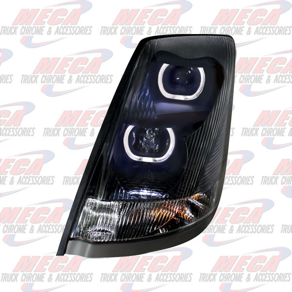 HEADLAMP ASSEMBLY VOLVO BLACK W/ HALO DRIVER SIDE