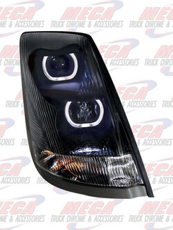 HEADLAMP ASSEMBLY VOLVO BLACK W/ HALO 1PSSGR SIDE