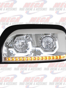 HEADLIGHT HOUSING KIT FL CENTURY DRIVER CHROME W/