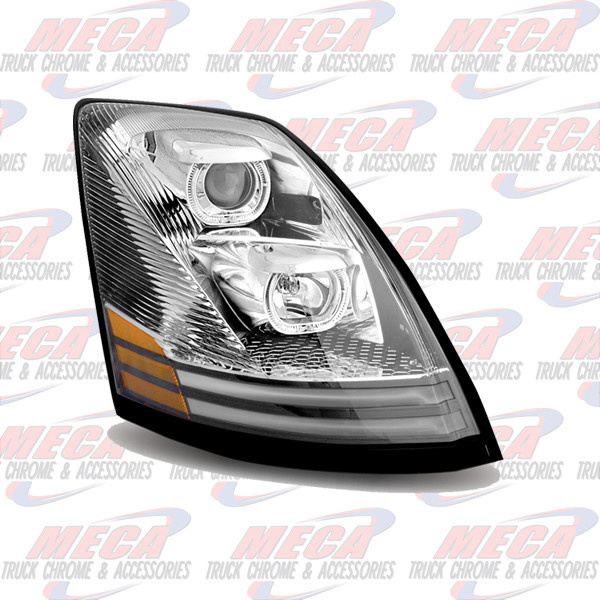 HEADLIGHT VOLVO PASSENGER SIDE CHROME AUDI STYLE