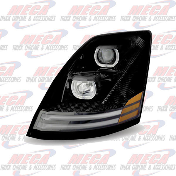 HEADLIGHT VOLVO DRIVER SIDE BLACK AUDI STYLE