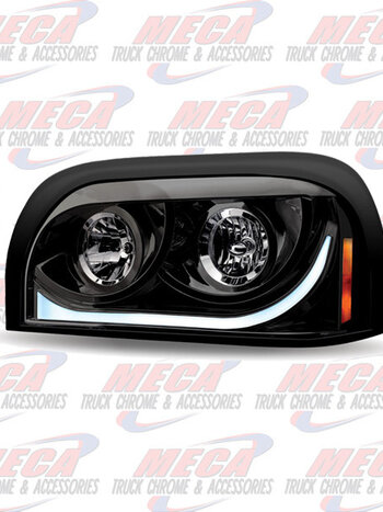 HEADLIGHT FL CENTURY DRIVER SIDE BLACK AUDI STYLE