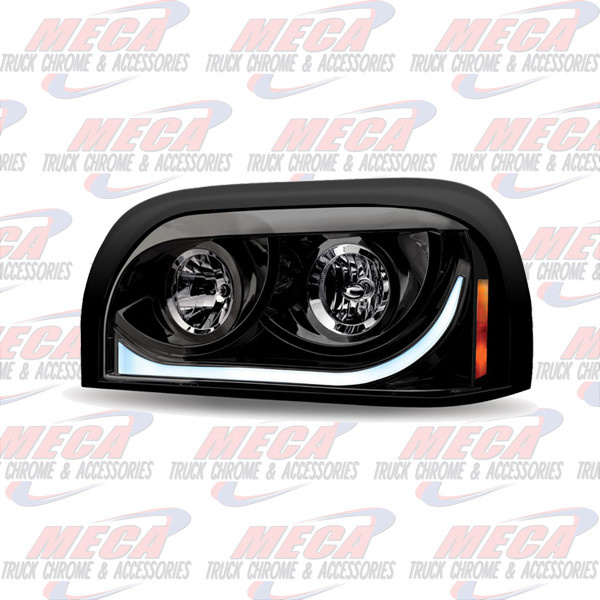 HEADLIGHT FL CENTURY DRIVER SIDE BLACK AUDI STYLE