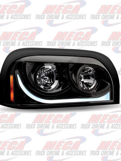 HEADLIGHT FL CENTURY PASSENGER SIDE BLACK AUDI STYLE