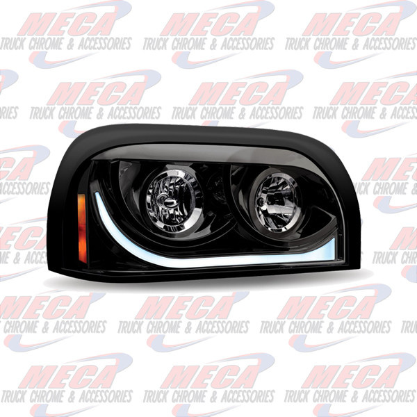 HEADLIGHT FL CENTURY PASSENGER SIDE BLACK AUDI STYLE