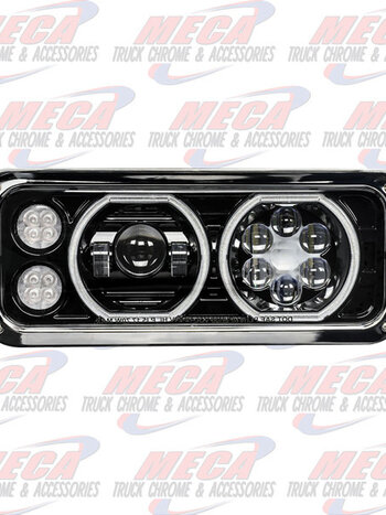 *** Use LHG7473 *** HEADLIGHT ASSEMBLY BLACK W/HALO PASSENGER SIDE KW, FL,PB