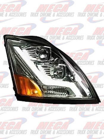 HEADLIGHT VOLVO CHROME FLASH HALO 1PASSENGER SIDE