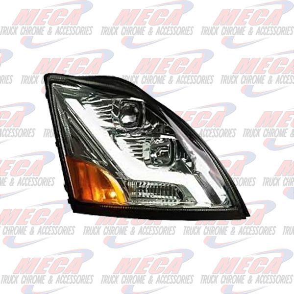 HEADLIGHT VOLVO CHROME FLASH HALO 1PASSENGER SIDE