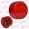 2'' LED RED 9 DIODES MARKER CLEARANCE LIGHT W/ RIBS