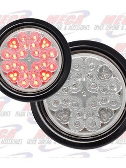 LED 4'' CLEAR LENS RED