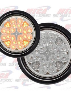 LED 4'' CLEAR LENS AMBER