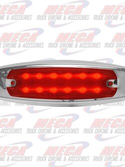 SIDE MARKER LGT PB STYLE LED RED 12 DIODES