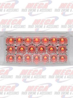TRAILER LIGHT 20 LED'S CLEAR RED