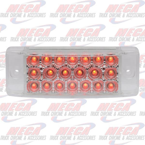 TRAILER LIGHT 20 LED'S CLEAR RED