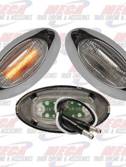 LIGHT LED MILLENIUM MINI AMBER W/ CLEAR LENS