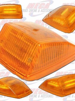 ROOF LIGHT SQUARED 36 LED REPLACEMENT CAP AMBER